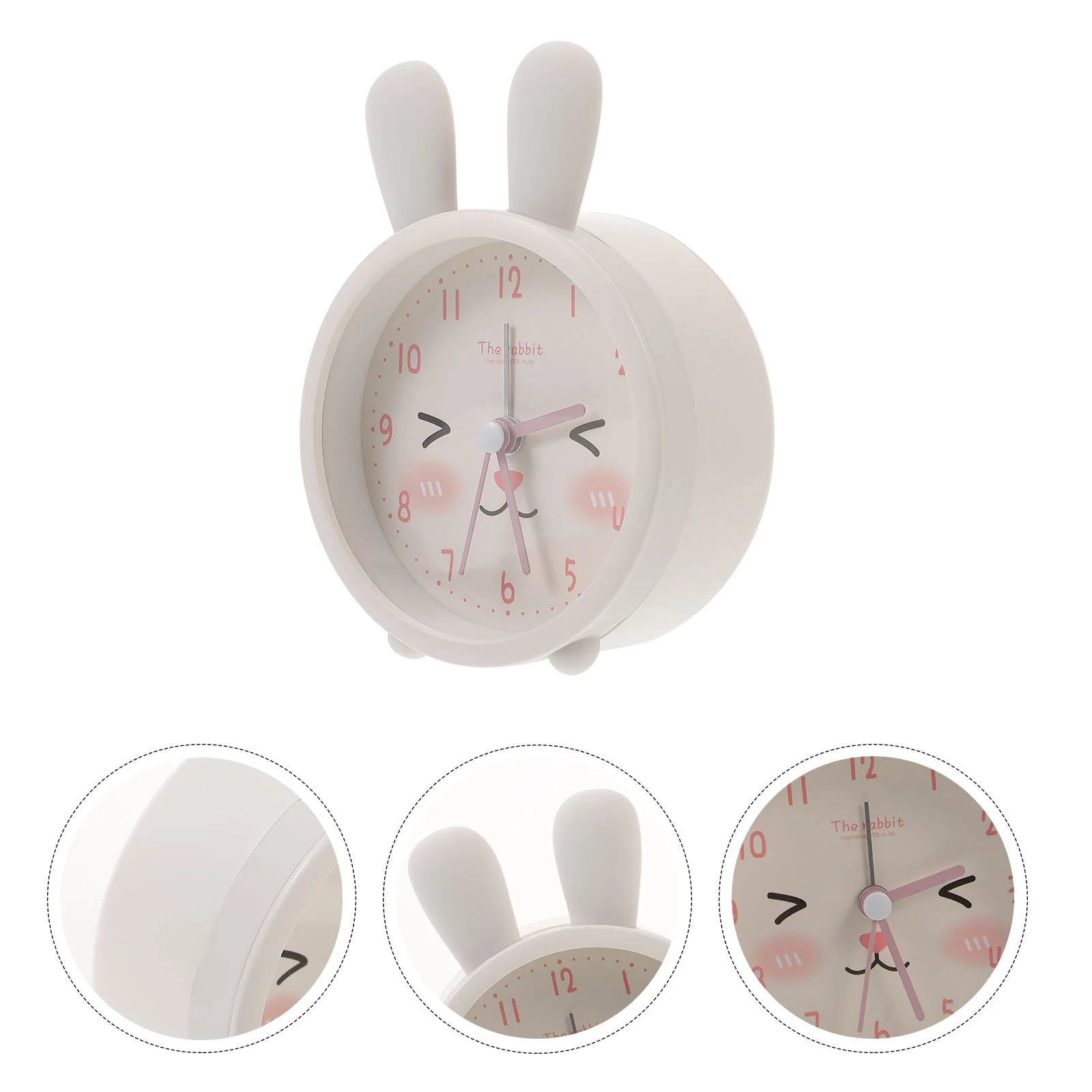 

Cat Alarm Clock Kids Home Accessory Lovely Ear Desk Bedside Cartoon Room Silica Gel Student Decorative Small Table