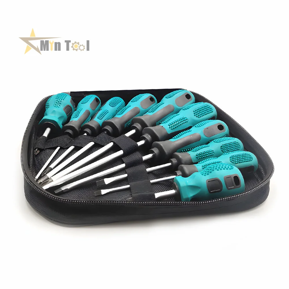 9Pcs /6pcs Screwdriver Set With Magnetic Household Multifunction Cross Straight Screwdriver Manual Screwdriver Set  Repair Tool