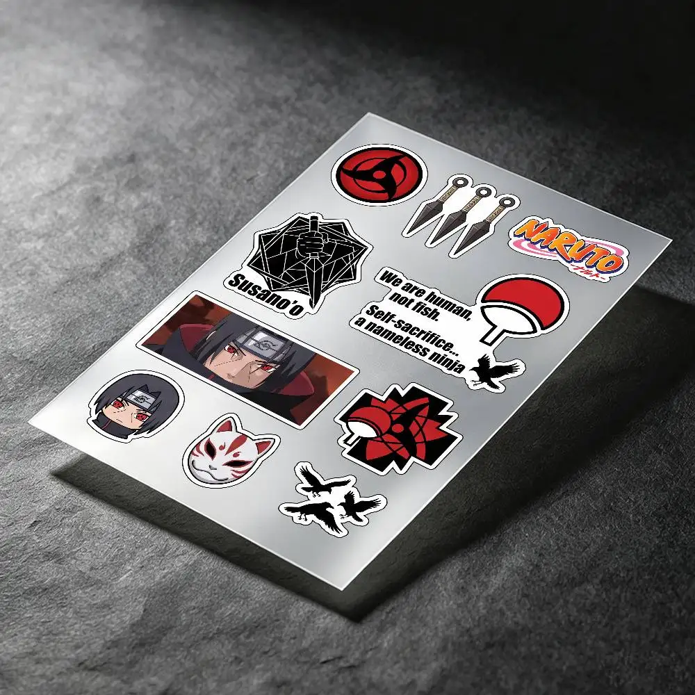 Uchiha Itachi Anime Character Stickers Auto Body Bumper Windows Motorcycle Laptop Walls Vinyl Decal Car Tuning Accessories