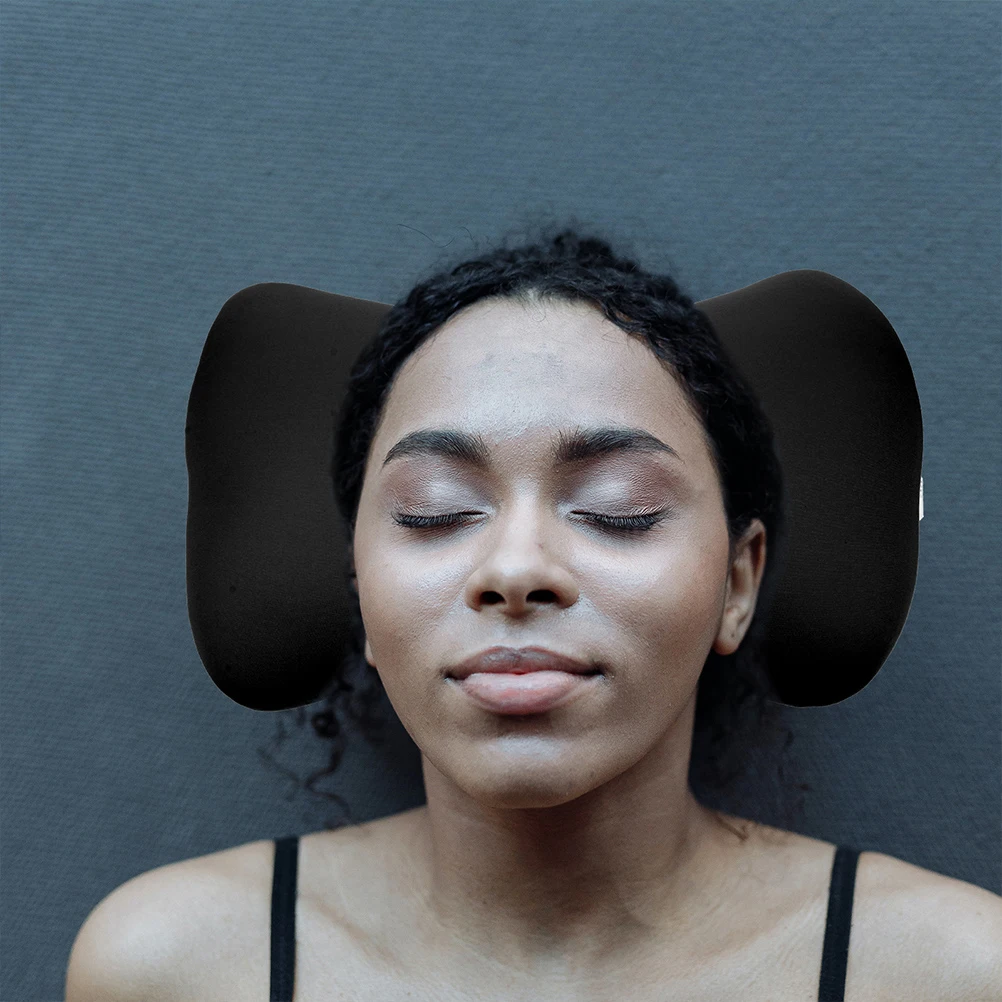 

2pcs Mini Portable Neck Pillow Foam Particles Car Headrest Travel Supply Comfortable Sleep