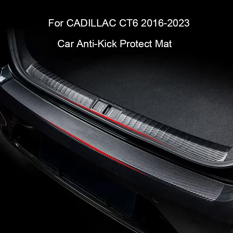 

Дверной порог автомобиля, защита от ударов, защита от грязи для CADILLAC CT6 2016-2023, устойчивый к царапинам багажник, автомобильные аксессуары для интерьера