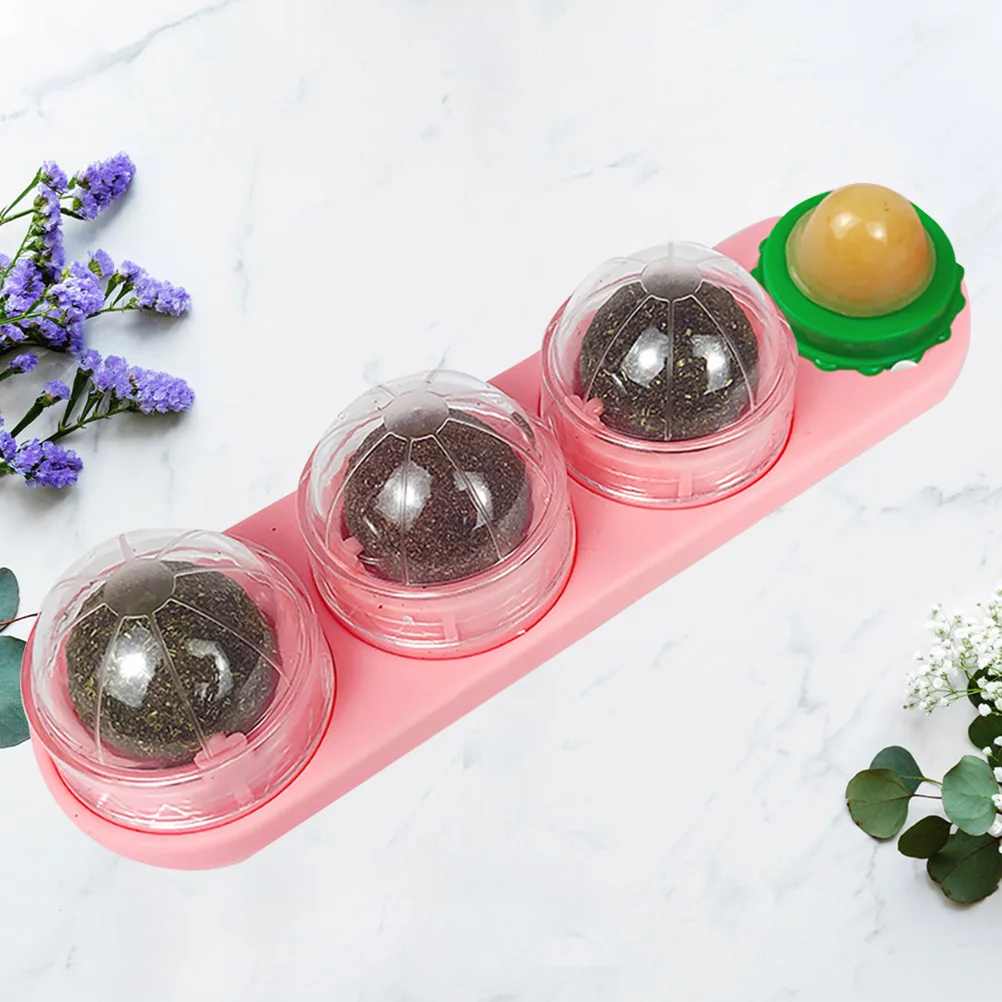 

Cat Snacks Natural Catnip Ball For Dental Health Relaxation Chew Kitten Mint Balls Pet Ball