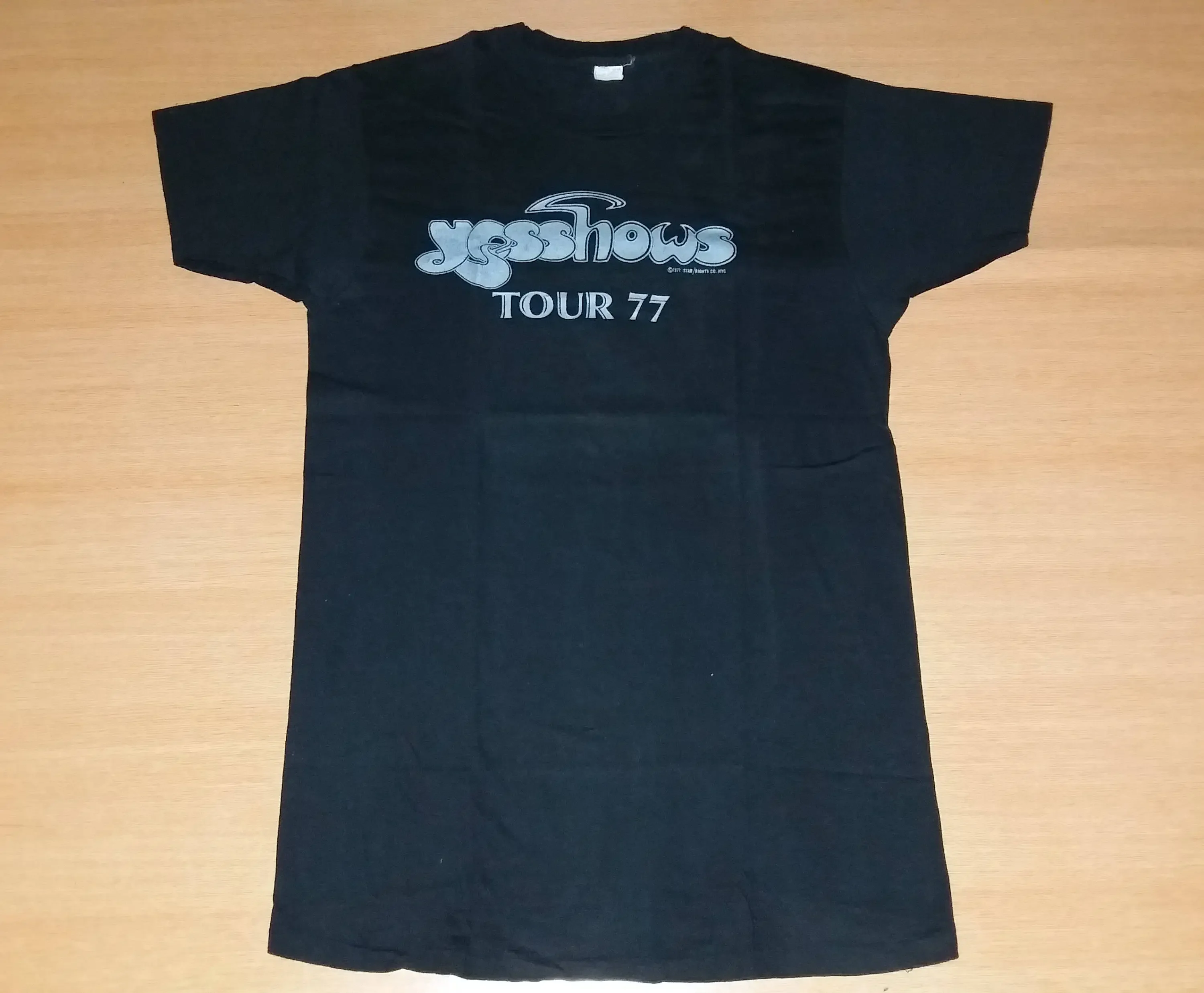 Vintage 1977 YES Shows Going For The One Tour Konzert-Werbe-T-Shirt