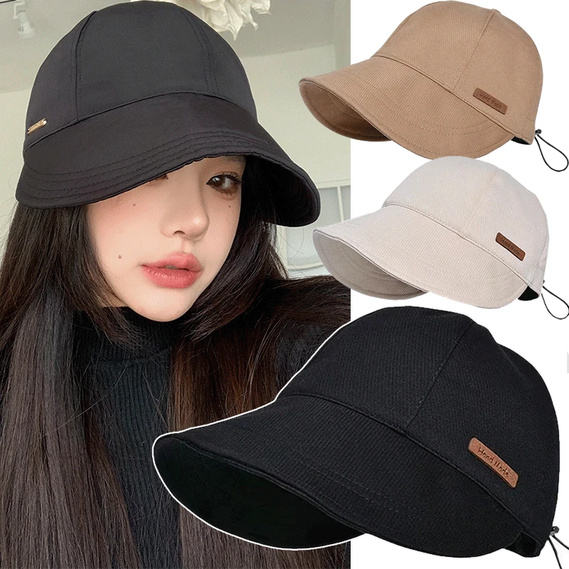 Women's Sunscreen UV Protection Hat UFP 50+ Fisherman Cap Sun Hat Portable Foldable Wide Brim Sun Bucket Hats Summer Adjustable