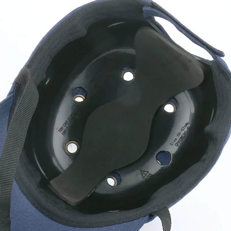 Casque de protection de la tête avec 6 trous, casque de sécurité au travail, coque intérieure en ABS, style casquette de baseball