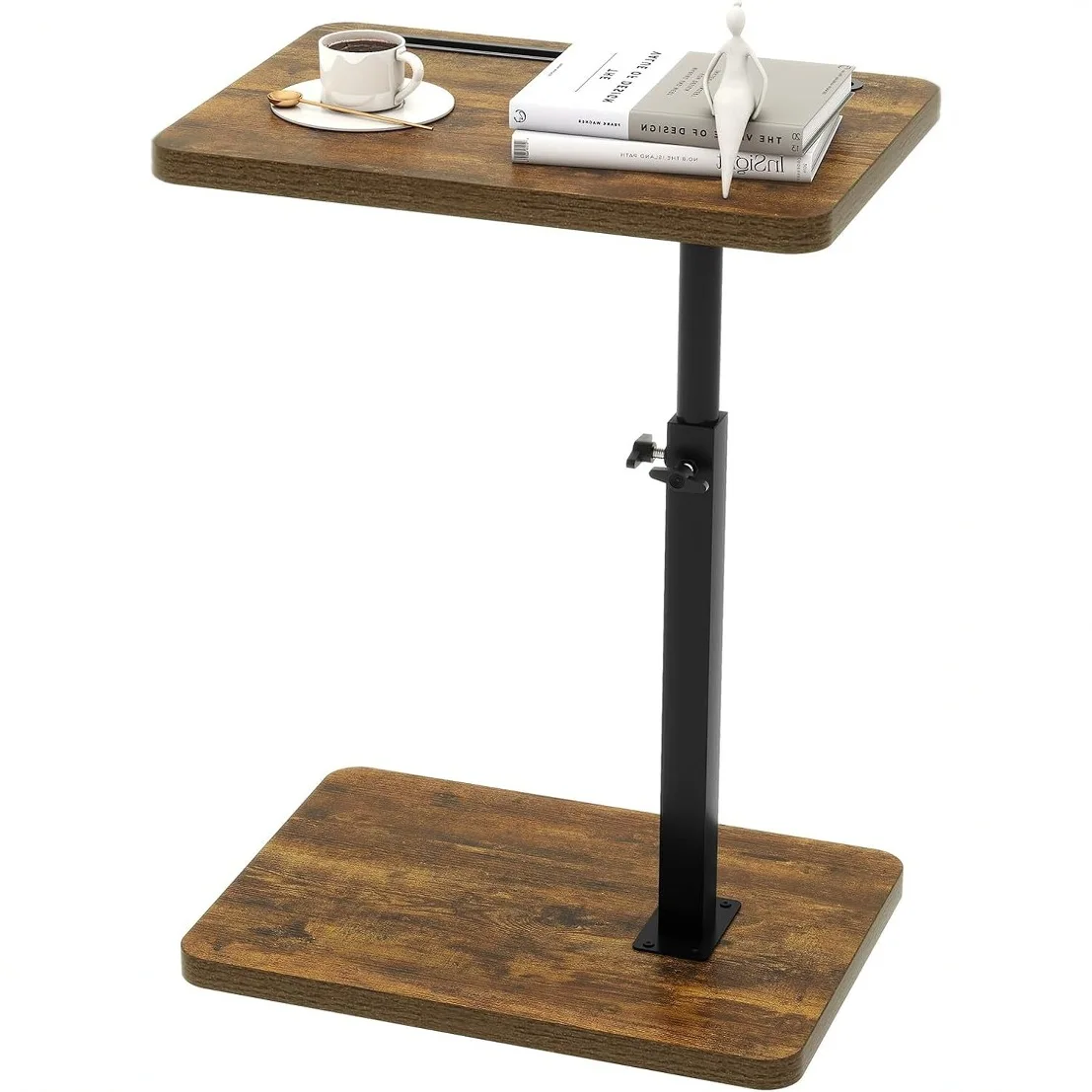 Modern Traditional Retro Convertible Wooden Coffee Table Storage Rack Is Sturdy and Durable, Suitable for Home Office Hotel