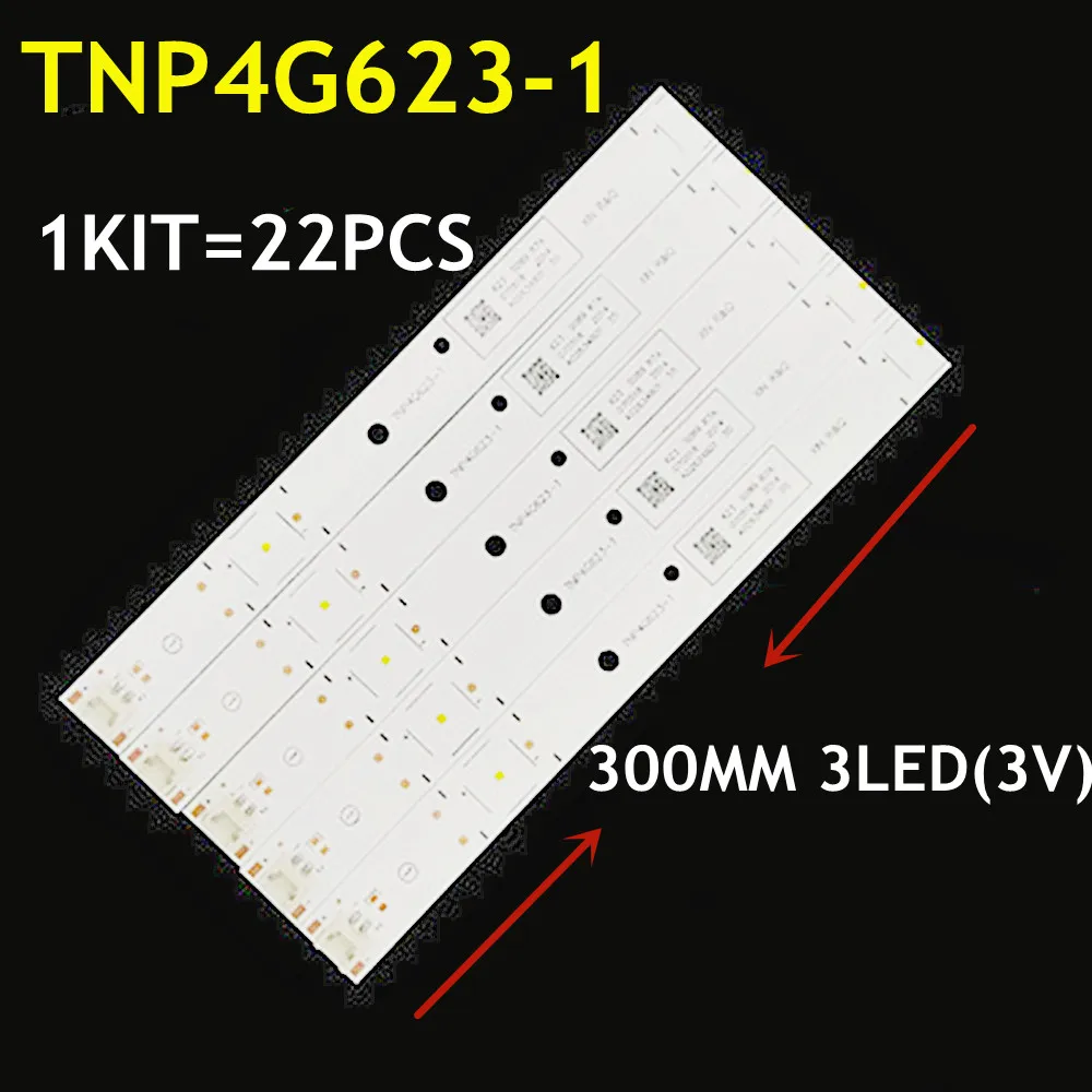 22PCS striscia di retroilluminazione a LED 3 lampada TNP4G623-1 MVCVTN-0 1803 E179240 per TX-55EX613E TX-55FX623E TX-55EX580B TH-55EX600K TX-55FX600