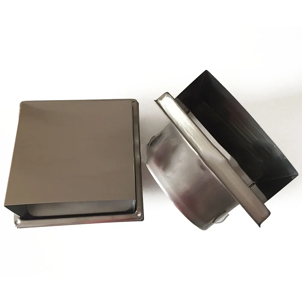Adjustable Airflow External Wall Grille 304 Stainless Steel 304 Stainless Steel Grille Customizable Vent 184*184*145MM