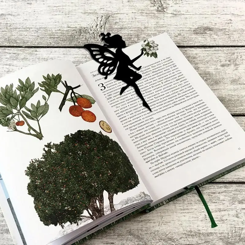 Acryl Lesezeichen einzigartige Elf Buch Seite Clips Seiten halter aushöhlen Acryl Rohlinge für Frauen Mädchen Buch liebhaber Teenager Studenten