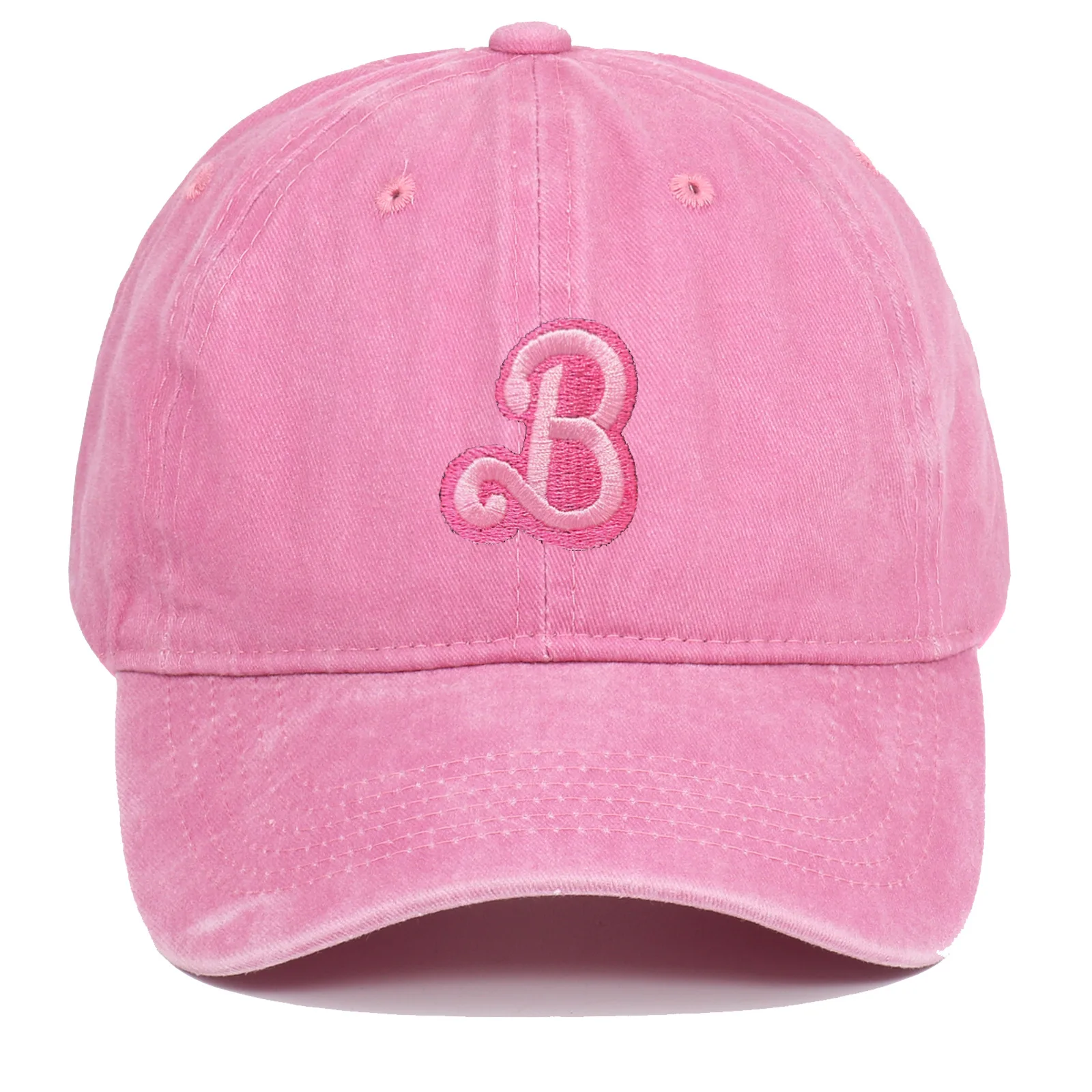Trend Versatile Baseball Cap New Retro Washed Baseball Cap Korean Version Cute Embroidered Curved Brim Fashion Cap Women 2
