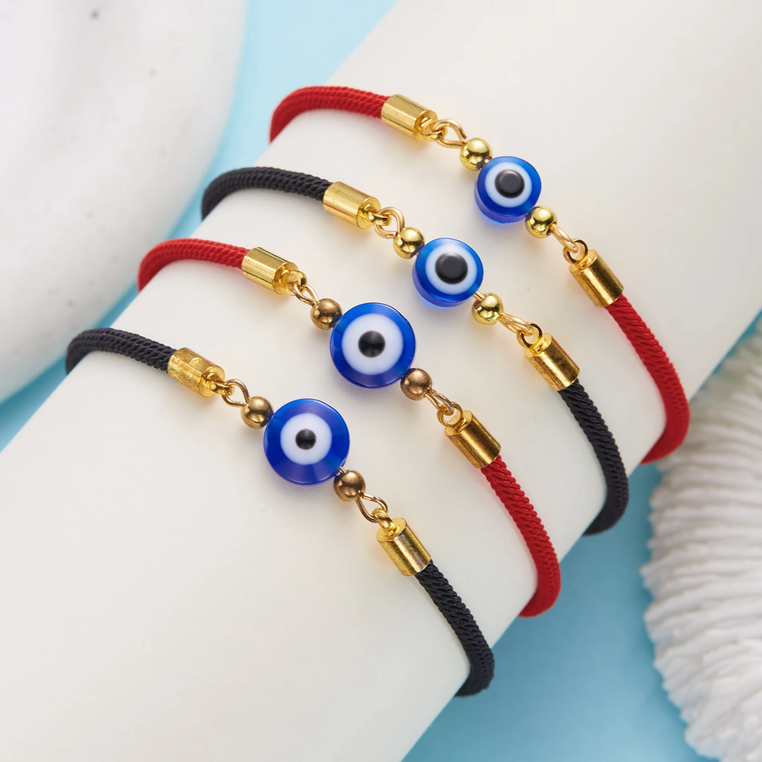 Fashion Turkish Style Blue Evil Eye Bracelet For Women Men Lucky Red Rope Handmade Woven Bracelet Friendship Jewelry Gifts