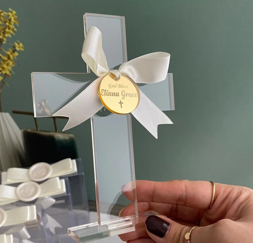 Personalized Baptism Favors Cross Gifts custom Cross Christening Favors  First Holy Communion