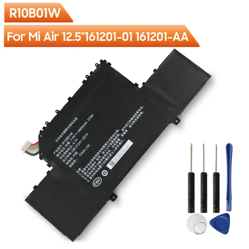 Replacement Battery R10B01W R10BO1W For Xiaomi Mi Air 12.5 inch 161201-01 161201-AA  Replacement Battery 3620mAh