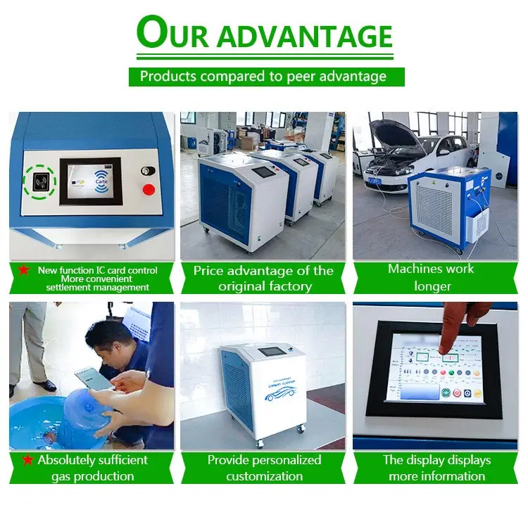 Engine Wash Machine 20% Fuel Consumption Reduce 20Mins HHO Engine Carbon Cleaning Machine Hydrogen Electrolysis