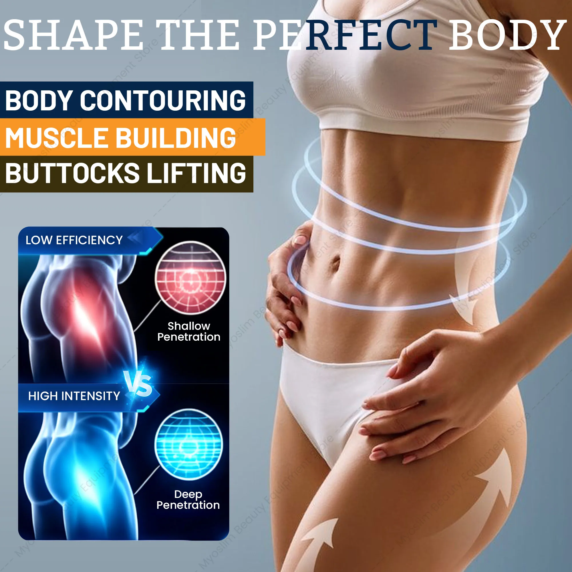 Professional 6500W RF Body Sculpting Device Muscle Stimulator Fat Burning Weight Loss Body Slimming Contouring Machine