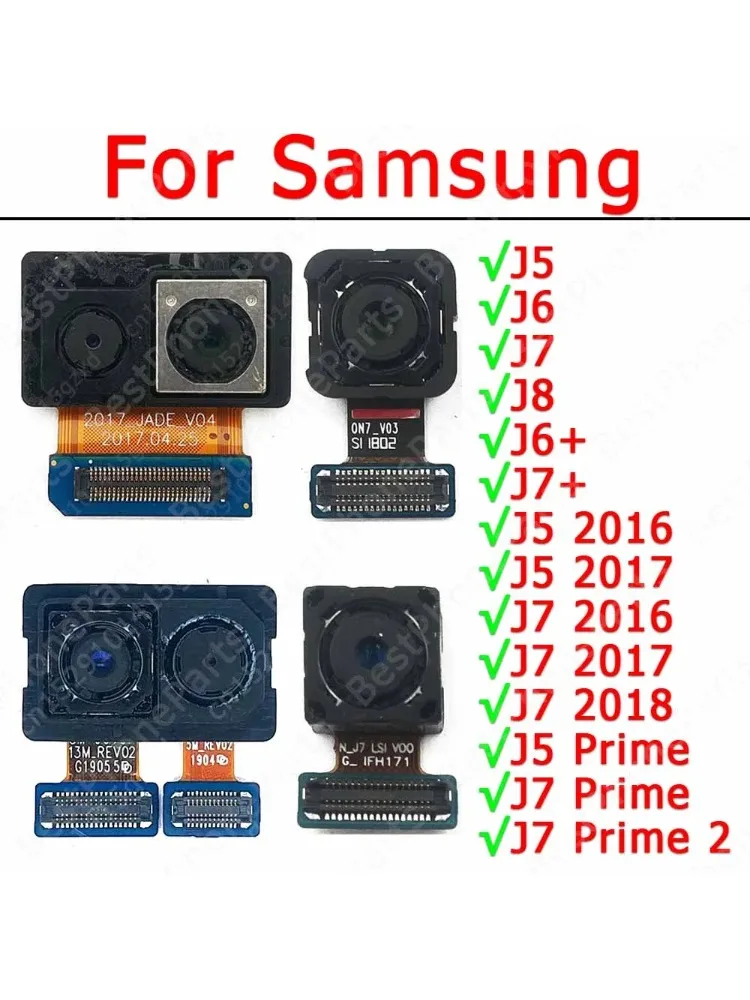 Tylna kamera do Samsung Galaxy J5 J6 + Plus J7 Prime 2 J8 2016 2017 2018 G610 G611 J810 części zamienne do modułu aparatu — zdjęcie 2