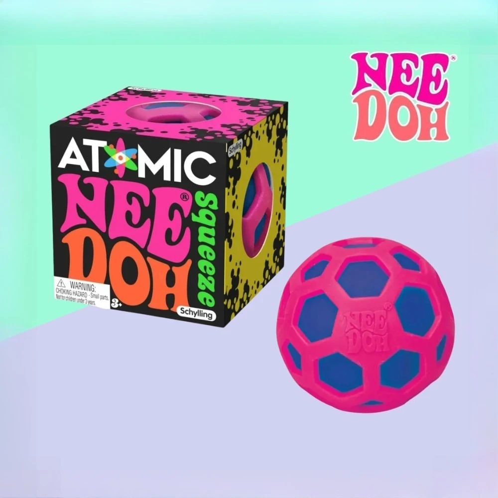 NeeDoh Fuzz Ball Blind Box Serie: Squishy-Ornamente und Stressabbau-Spielzeuge – Ideal für unter Druck stehende Menschen, lustige weiche Stressbälle