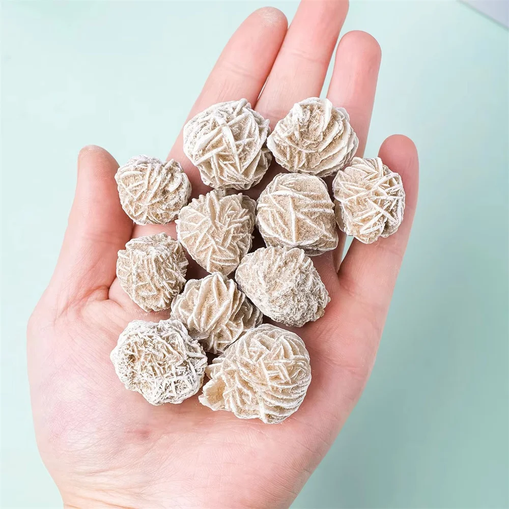 10pcs Natural Mineral Standard Desert Rose Mineral Energy Stone Home Stone Decoration Raw Stone Collection Teaching Specimens