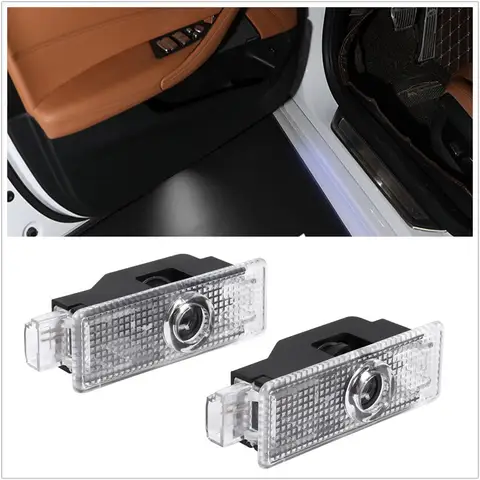 2X LED Car Door Projector Ghost Shadow Welcome Light Accessories For BMW E60 E46 E61 F10 E90 E92 E93 E91 F30 E63 E65 E66 E67 E68