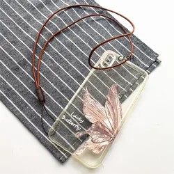 Leather Wrist Strap Hand Lanyard Small Rope For Phone Samsung Camera GoPro USB Flash Drives Keys ID Card keycord keychain