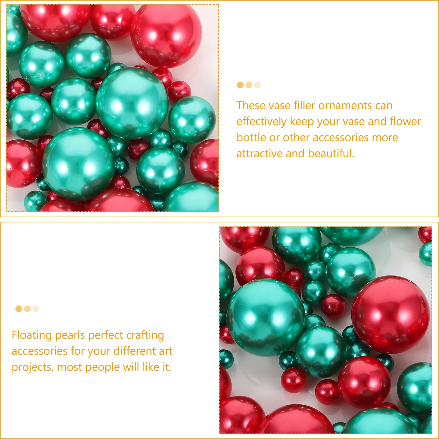 

166Pcs Faux Pearls Vase Filler Floating Beads for Wedding Party DIY Table Decoration Centerpiece Vase Decor Pearls for Vases