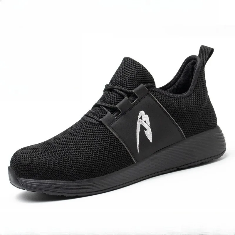 オールシーズン対応の通気性のある男性用作業靴-耐衝撃、耐穿刺、耐摩耗性、衝撃吸収構造の履物