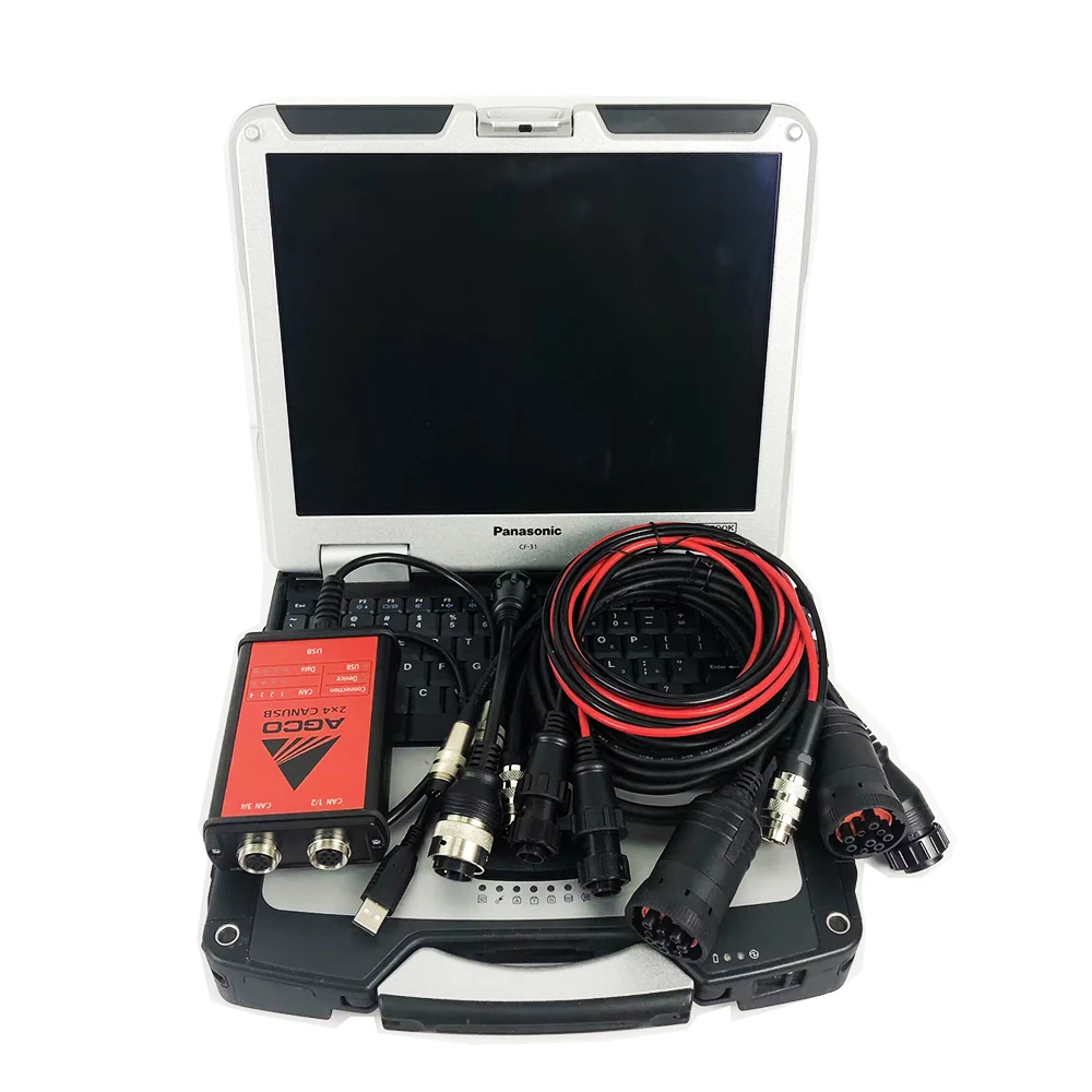 for agco diagnostic tool cable troubleshooting diagnosis for fendt agriculture diagnostic scanner WITH CF31 Laptop