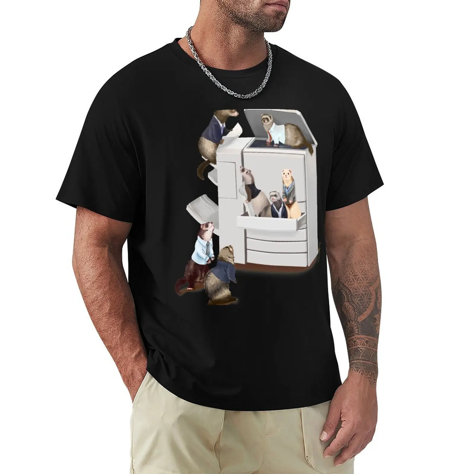 Business of Ferrets T-Shirt t shirt man casual T-Shirt