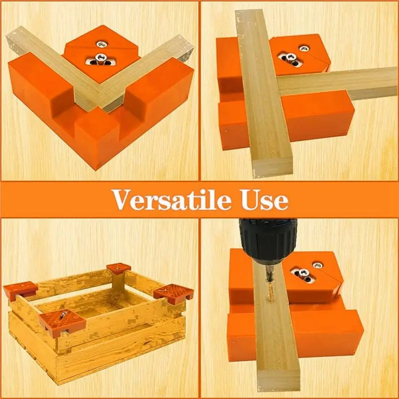 Happy New- Spring Loaded Fixing Clip-Right Angle Clamps For Woodworking- 90 Degree For Splicing Boards