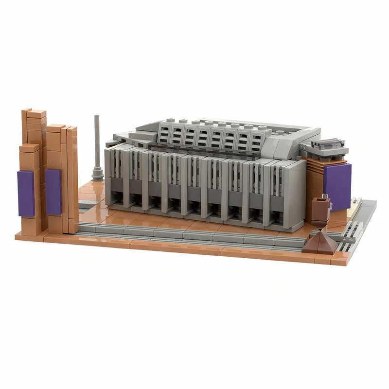 

333PCS MOC Architecture Miniature Icons Kane Hall Kne Model Custom Building Blocks DIY Assembly Display Gift Collectible Set Set