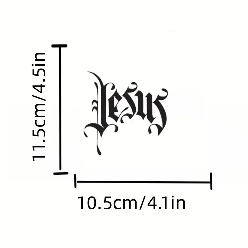 Jesus Font Christian - Vinyl Decal Sticker Car Computer Sticker