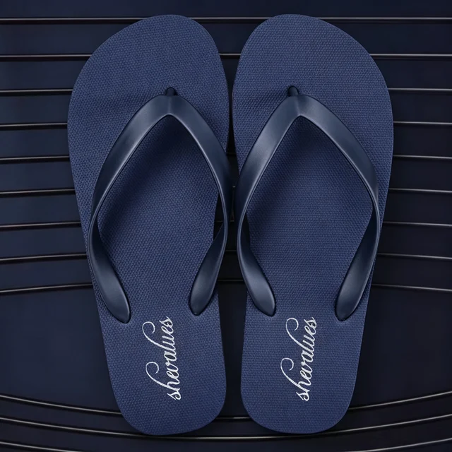 Kidmi Women Solid Color Rubber Flip Flops Non Slip Thong Sandals Waterproof Quick Dry Bathroom Beach Pool Casual Flat Slippers