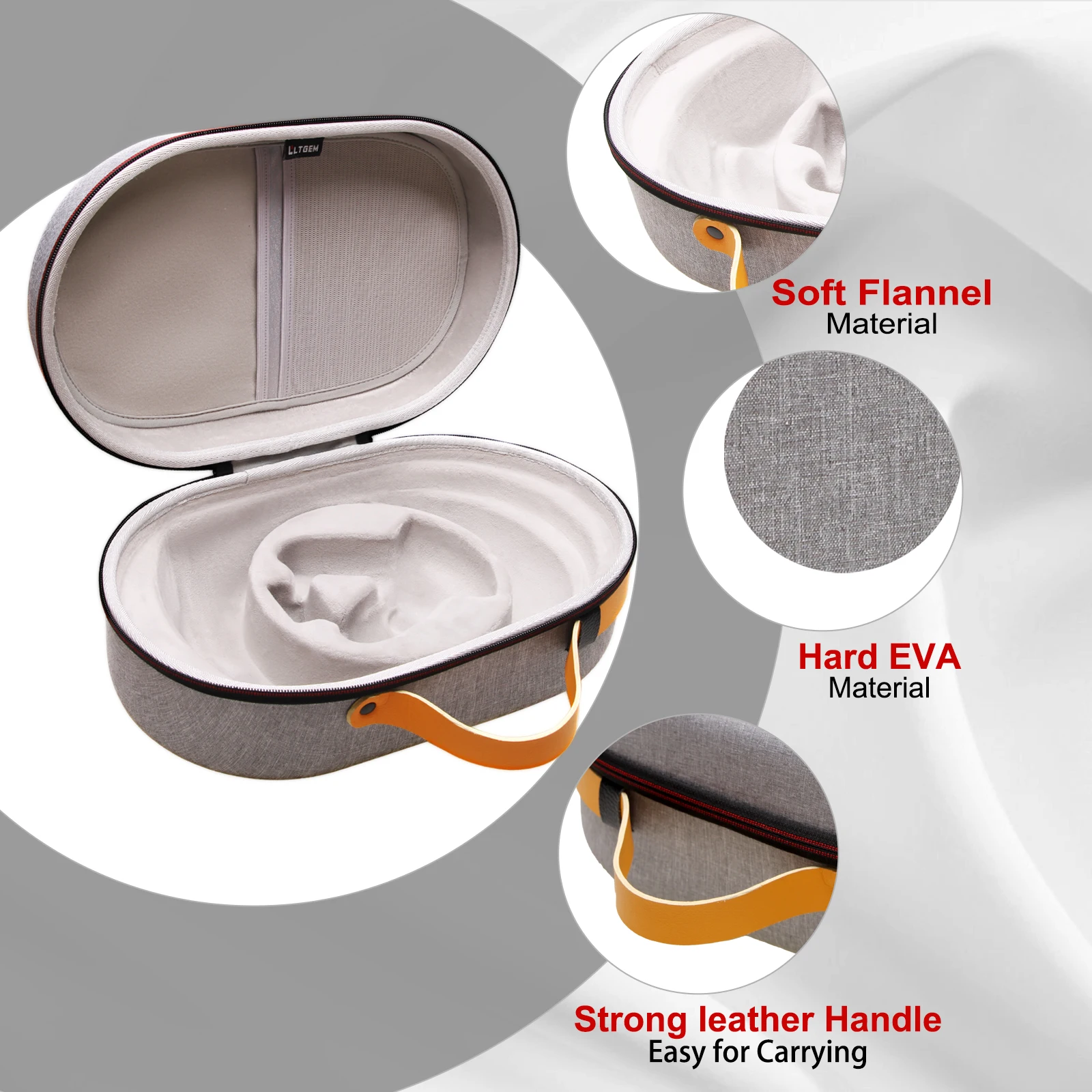LTGEM 운반 케이스, 메타/오큘러스 퀘스트 프로 및 컨트롤러와 호환, 충전 도크, 여행 보관용 케이블