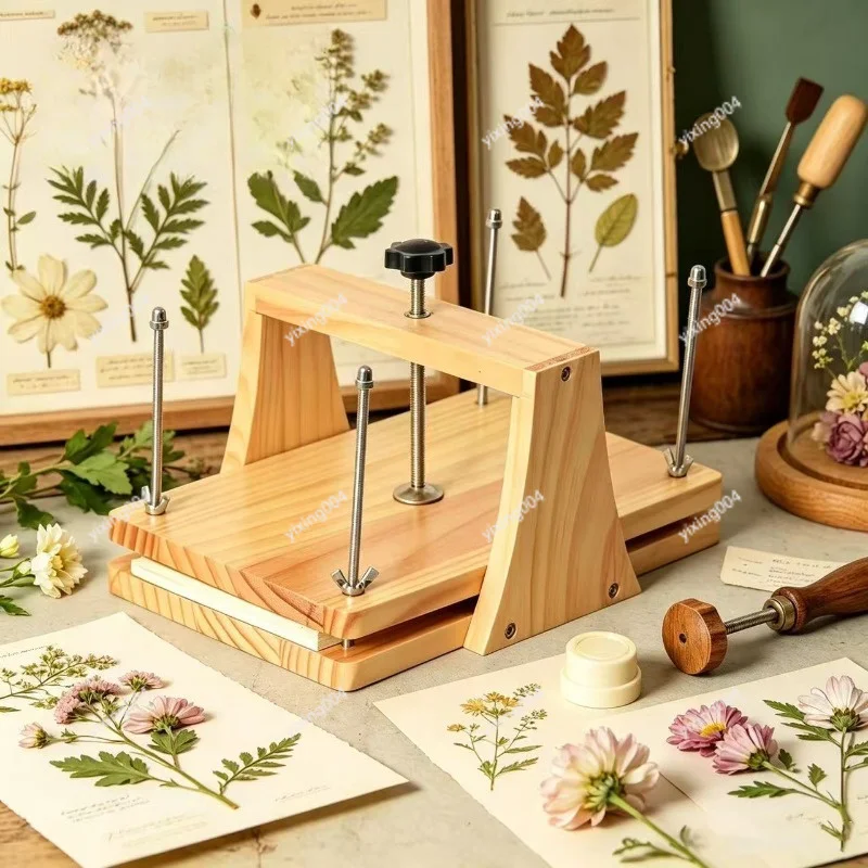 取り外し可能な木製フラワープレス手作りdiyツール、乾燥花植物標本作成、生花押し用
