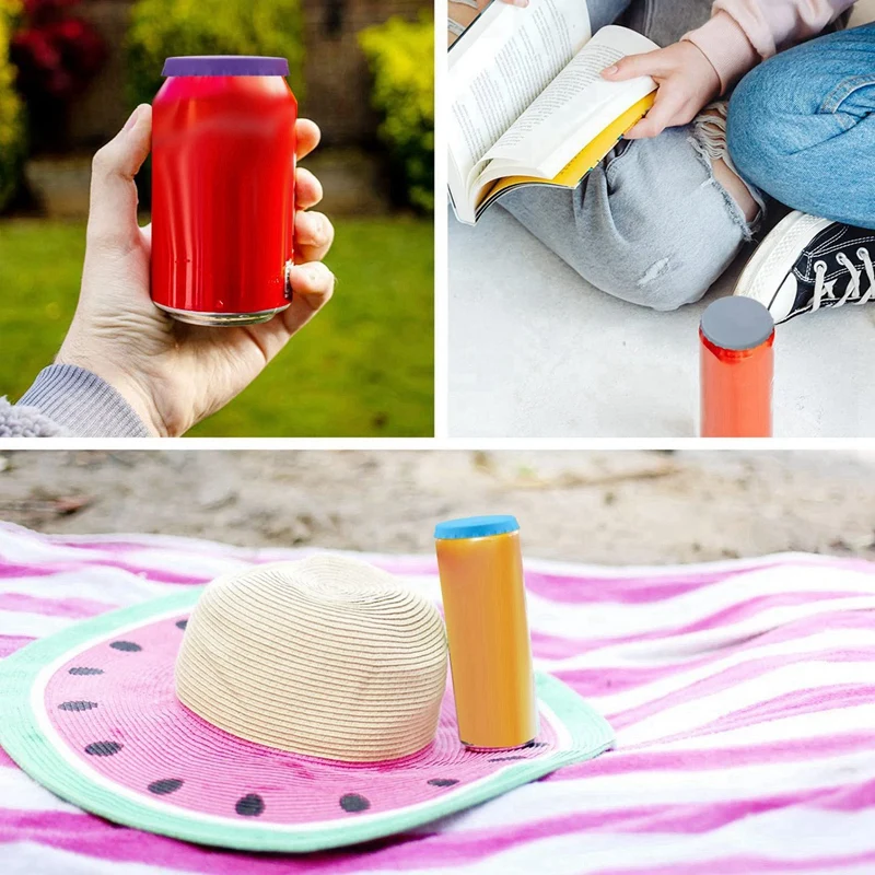 8 шт. многоразовые крышки для банок для напитков, силиконовая уплотнительная крышка для бутылок, герметичная уплотнительная крышка