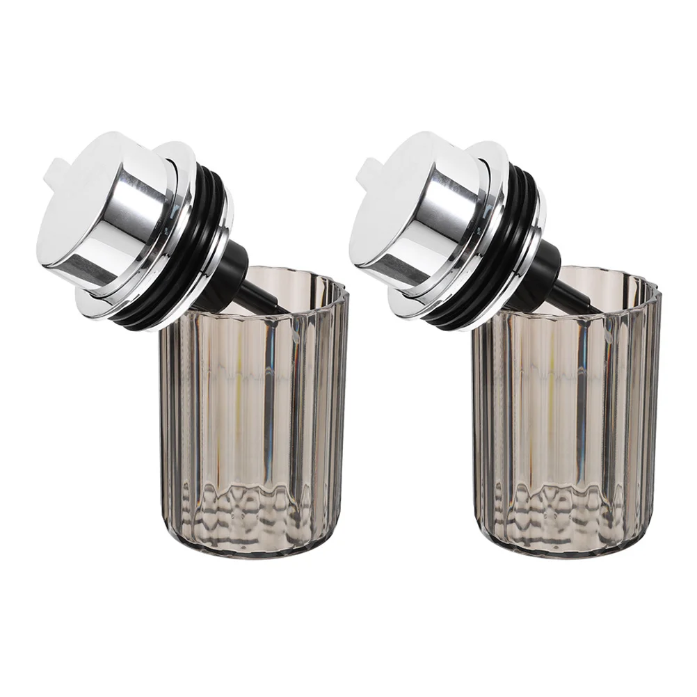 

2Pcs Foam Pump Bottle Refillable Aesthetic Soap Dispenser for Hand Shampoo Dish Liquid Modern Kitchen Bathroom Use