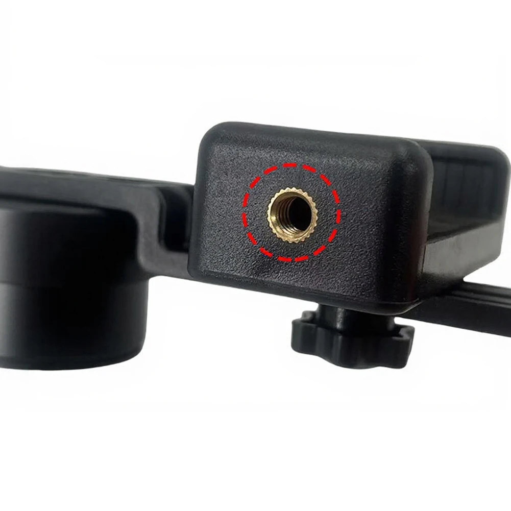 

Macro Lens Adapter Clip-on Magnifier Non-slip Rubber Pad Curved Groove Clamp 1 4-inch Brass Nut Tripod Mountable