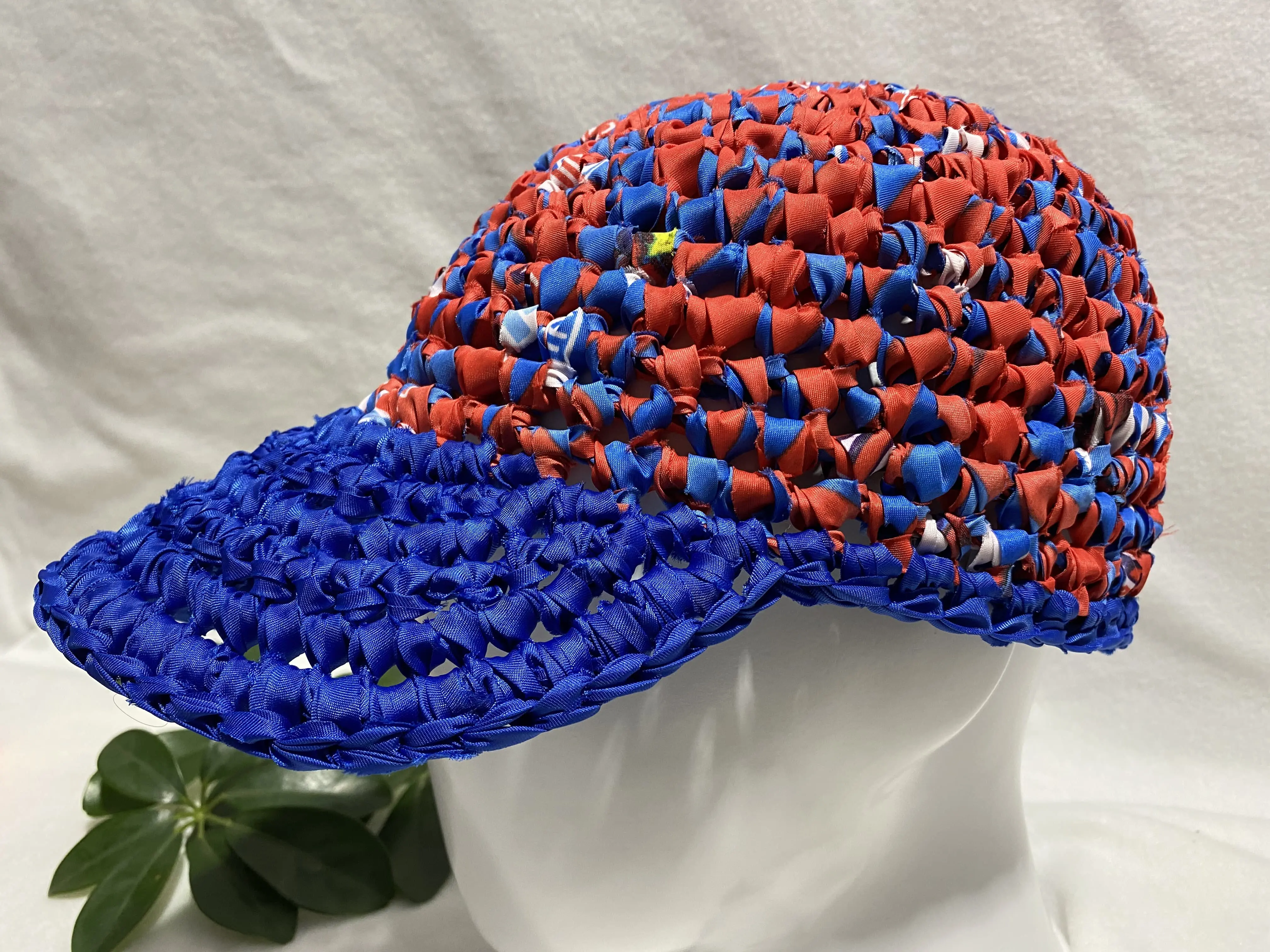 Hand Crocheted Baseball Cap Womens Mesh Summer Hat Outdoor Style for Countryside Weekend Escapes and Relaxed Outdoor Gatherings