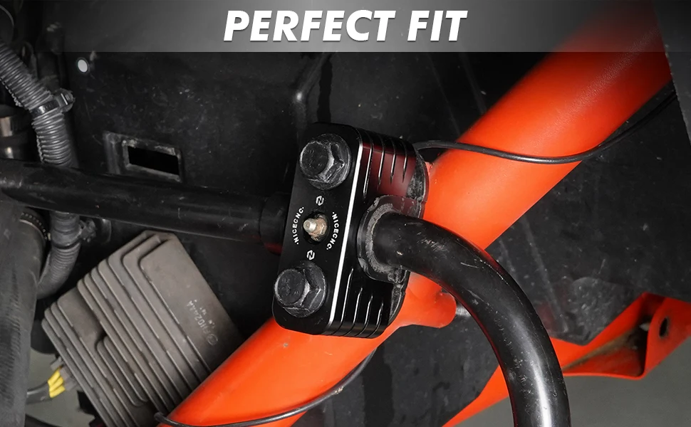 NICECNC Für CAN AM Maverick X3 UTV Hinterachs-Stabilisator-Klemmhalterung Max R 4x4 XDS XMR XRC XRS Turbo DPS 2017-2024 Aluminium – Detail 7