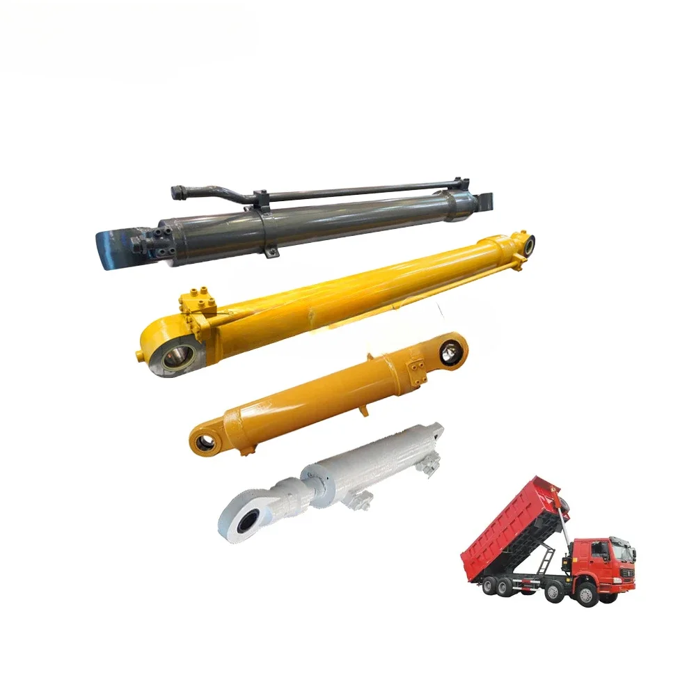 Tilt Forklift Piston Casting Tail Lift Stainless Steel Mini Threaded Cylinders Base Plate Howo A7 Hydraulic Cylinder