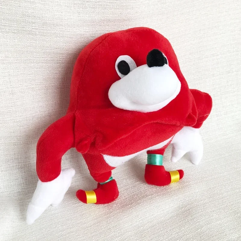 25cm Ugandan Knuckles Plush Toy Soft Stuffed Animal Figure Red Doll