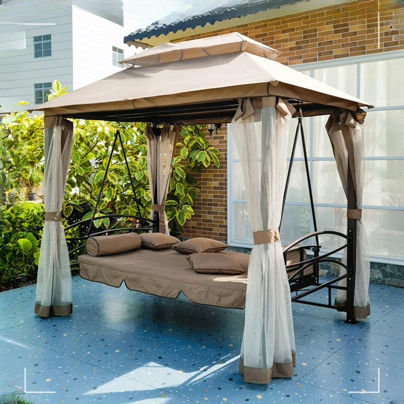 Macrame Garden Patio Swings Hanger Pillow Chaise Lounge Patio Swings Sunshade Canopy Hamacas Jardin Exterior Outdoor Furniture