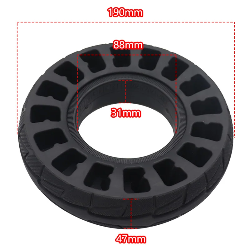 88MM inner diameter 200X50 tire suitable for 8-inch electric scooters with non inflatable honeycomb solid tires