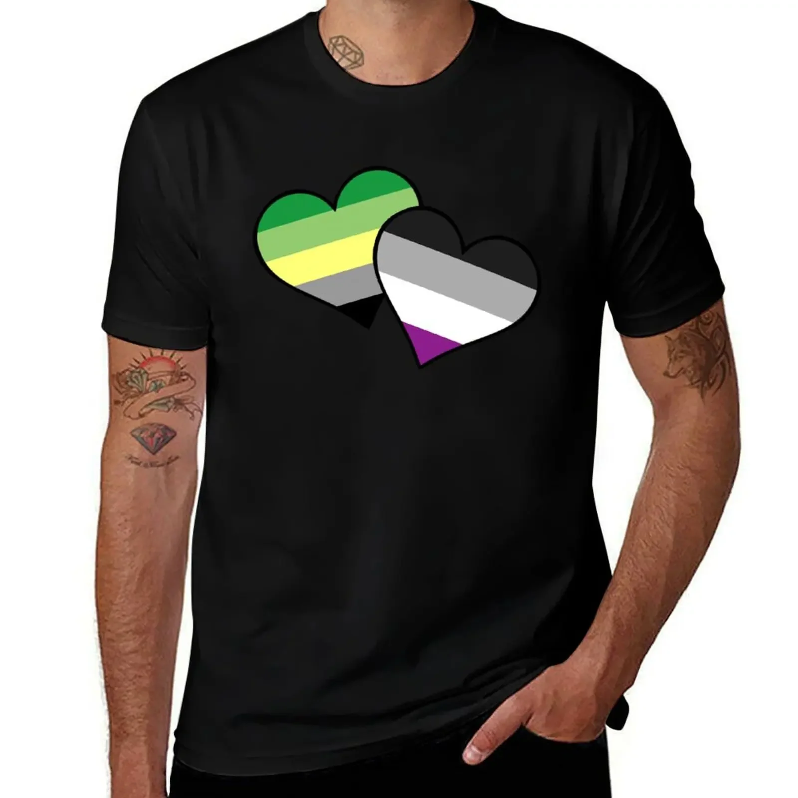 

AroAce Hearts T-Shirt blanks vintage t shirts cheap stuff mens graphic t-shirts