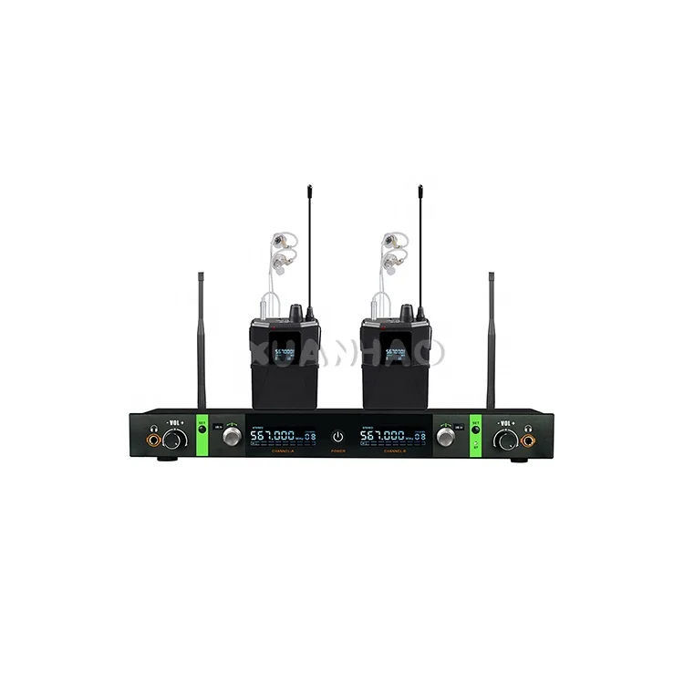 Durable Reliable XSW IEM-2CH Wireless In Ear Monitor System Dual Channel Stereo Clear Sound IEM For Musicians On Stage