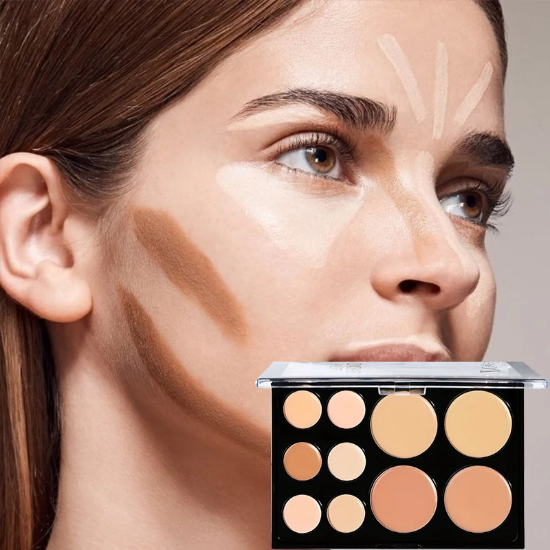 3 個コンシーラーパレットクリームテクスチャカバーにきび跡くま多機能フェイスメイク持続明るく顔化粧品