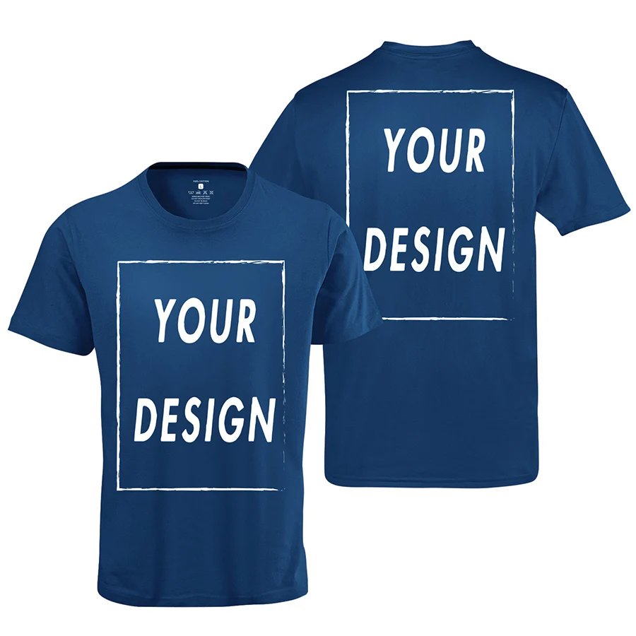 Maymavarty EU-maat 100% katoen op maat T-shirt Maak uw ontwerp Logo Tekst Mannen Vrouwen Print Design Hoge kwaliteit geschenken T-shirt - afbeelding 1