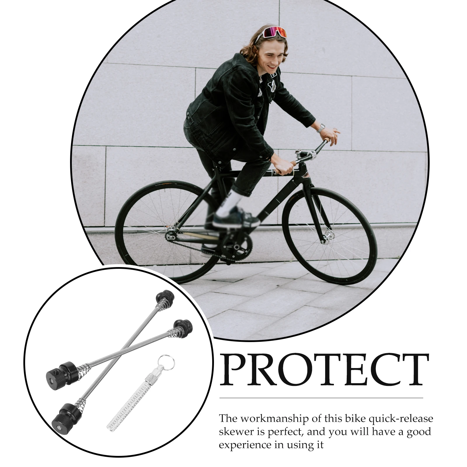 

1 set 1 Set Anti-Theft For Mountain Wheels Quick Release Skewer Replacement Part Professional Wheel Lock Cycling Anti-Theft Part