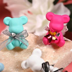 ST33 New Cartoon Bear Vertical Hole Acrylic Beaded DIY Jewelry Accessories Mobile Phone Chain Accessories Loose Beads