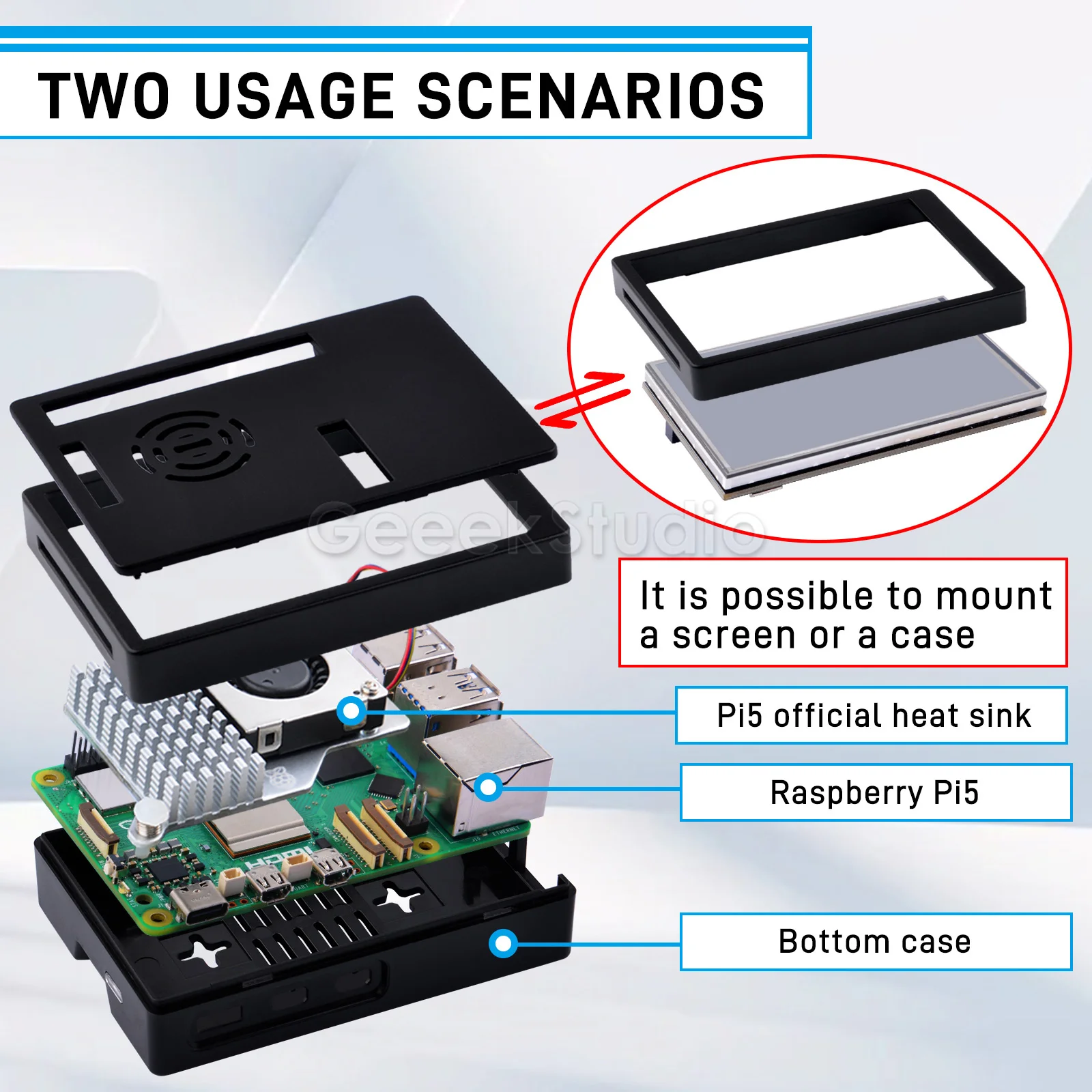 Imagem -05 - Display com Caixa Abs e Kit Refrigerador Ativo Framboesa pi 35 480x320 Pixels